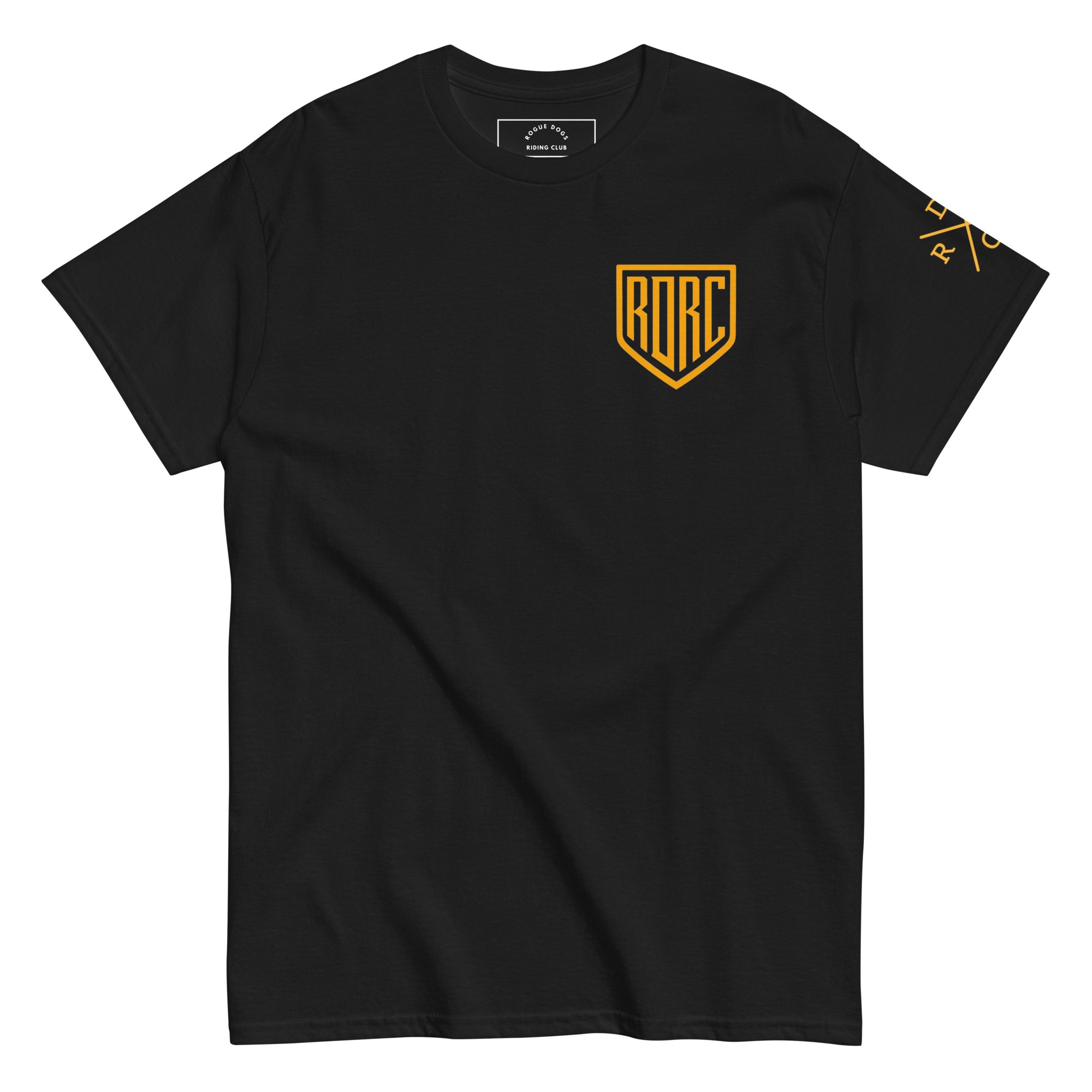 RDRC Heavy Grunge Block Tee (Black & Gold)