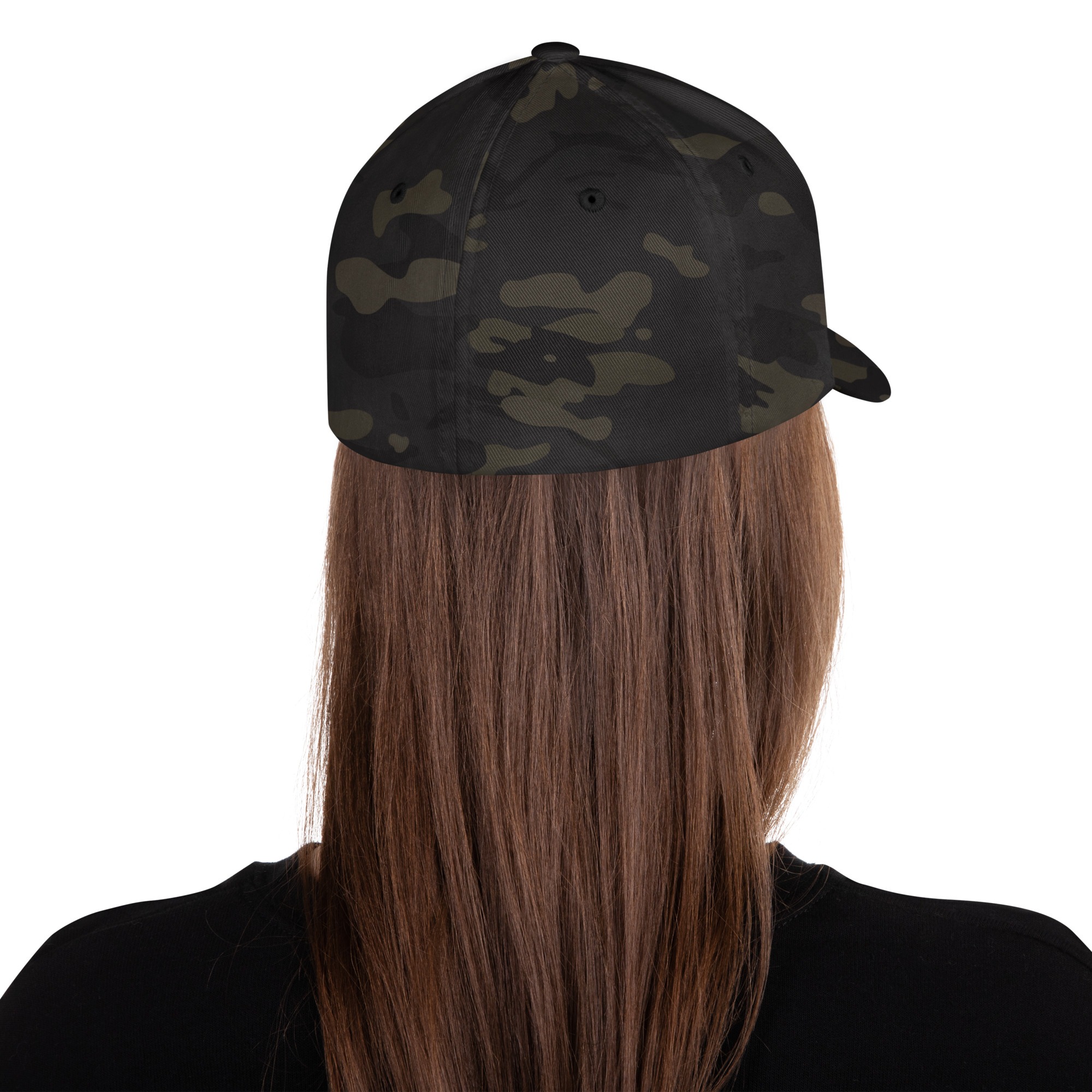 50/50 Cap (White on Dark Camo) - Image 3